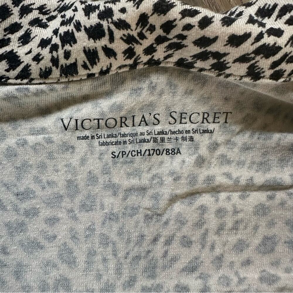 Victoria’s Secret Pajama Lounge Top Animal Print Lace Modal Small - Picture 6 of 10